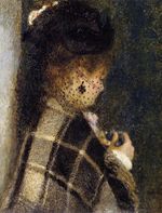 Ренуар Молодая женщина с вуалью 1877г